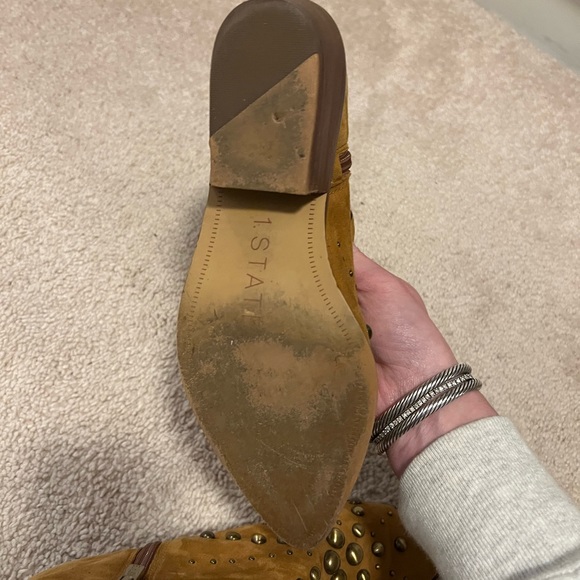 1 State Studded Suede Booties - Picture 5 of 6